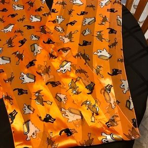 Woman’s Halloween scarf. Smoke free home